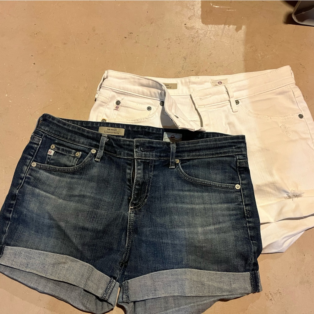 AG Denim & White Women's Shorts Set